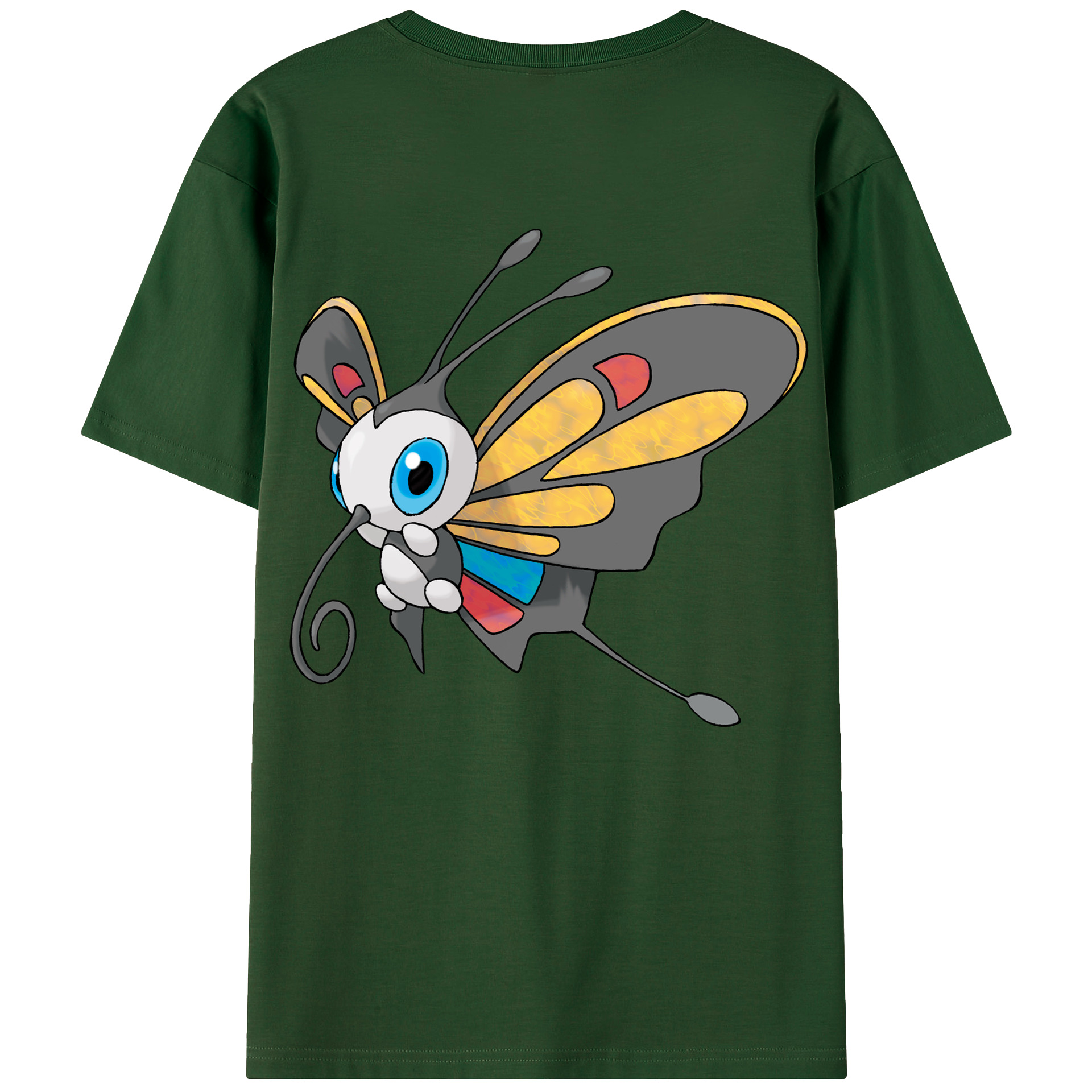 （画像用） ポケットモンスター Pokémon 綿100％半袖Tシャツ（背面プリント）